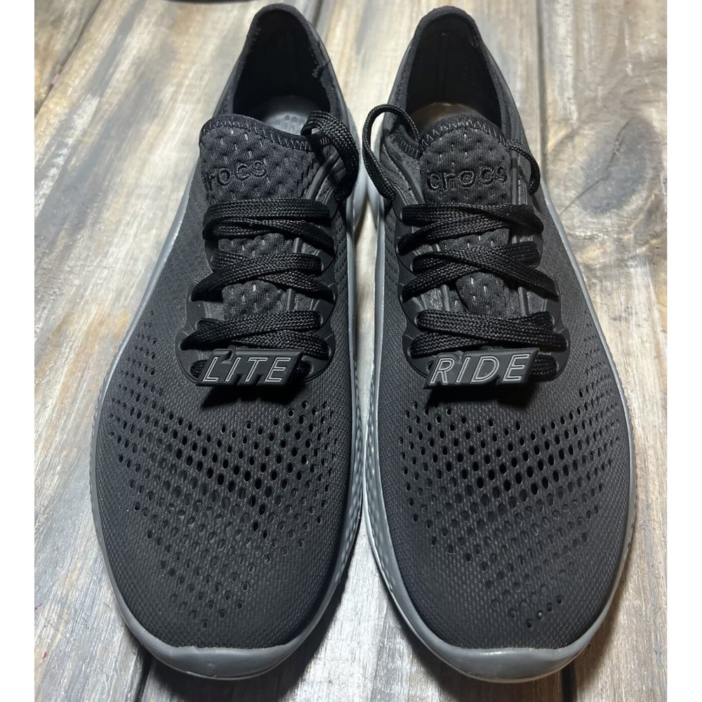 Crocs Women's Literide 360 Pacer Sneaker Black/Slate/Grey Size 9